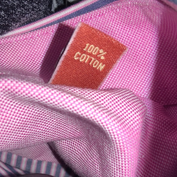 Original Penguin striped button down shirt Sz 15 1/2 x 32/33 contrast trim - Picture 9 of 9